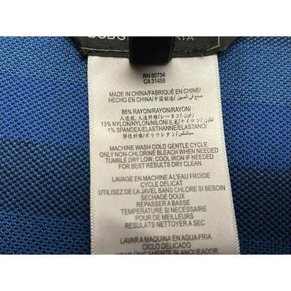 BCBG MAX AZRIA Lager Pencil Skirt High Waist Bandage Form Fitting Blue Medium