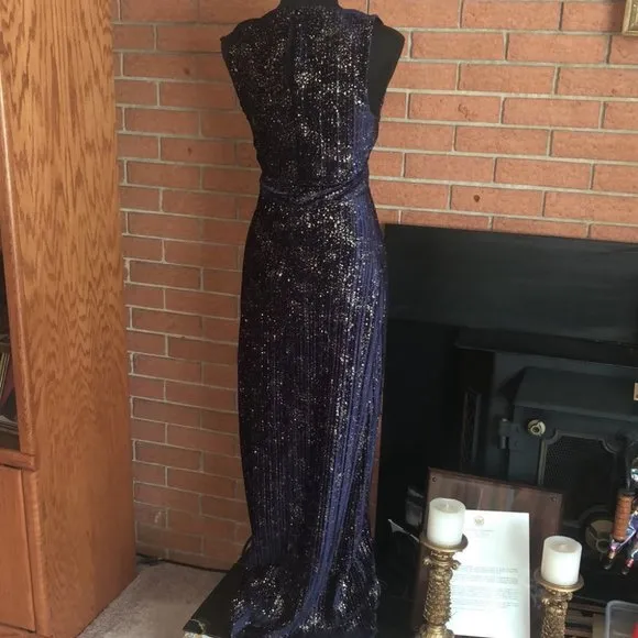 🥂BCBGENERATION🥂VELVET GLITTER MAXI DRESS🥂