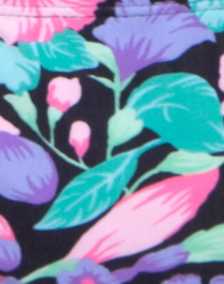 Bev Bikini Bottom in Illuminated Floral