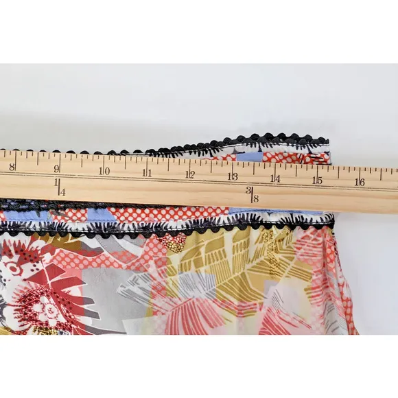 Bhanuni by Jyoti Taylor 10 Embroidered Patchwork Maxi Skirt BOHO Anthropologie