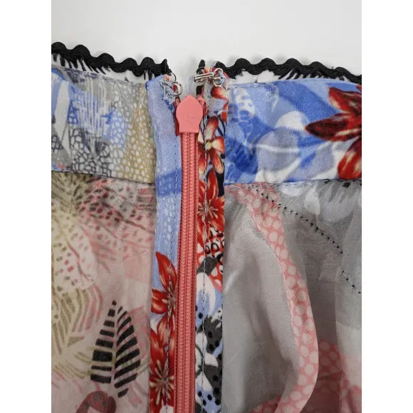 Bhanuni by Jyoti Taylor 10 Embroidered Patchwork Maxi Skirt BOHO Anthropologie