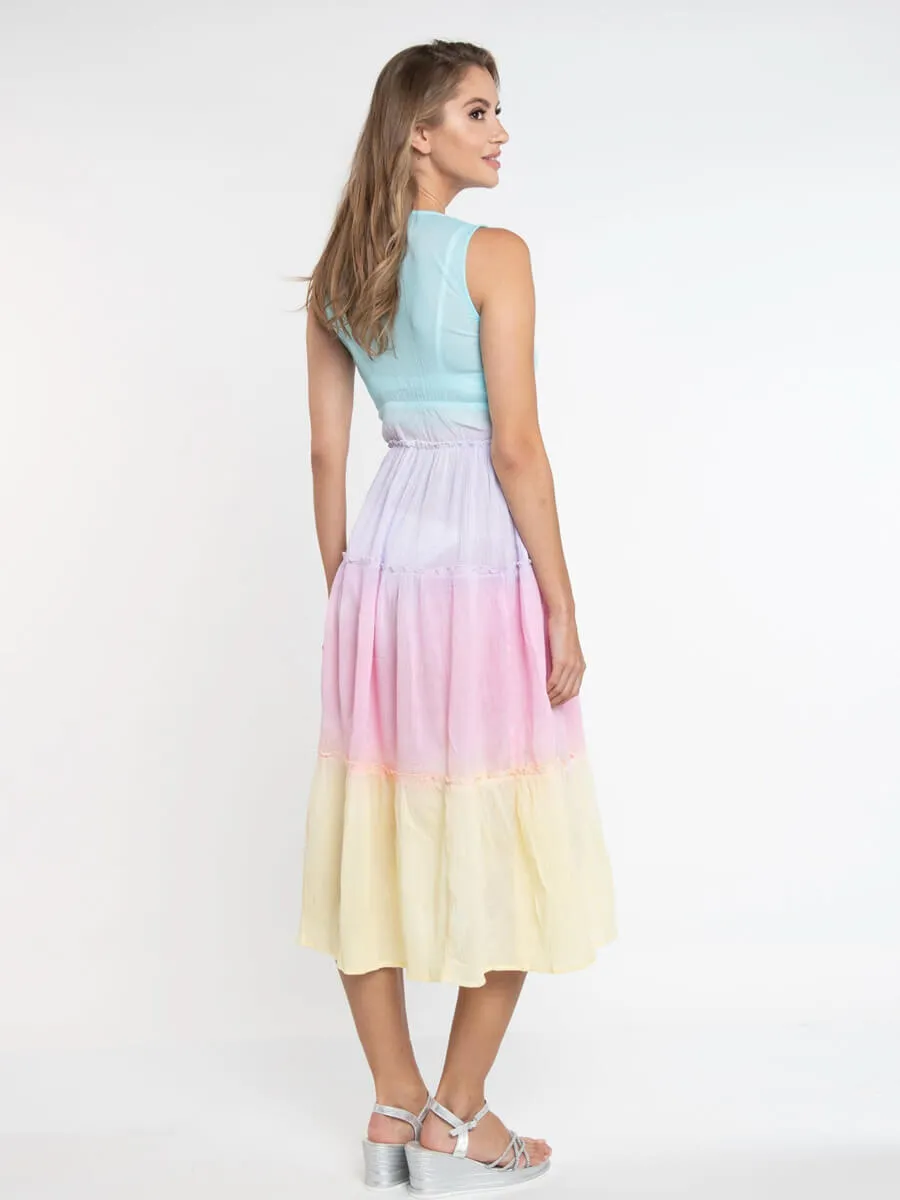 Biarritz Maxi Dress in Pastel