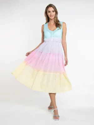 Biarritz Maxi Dress in Pastel