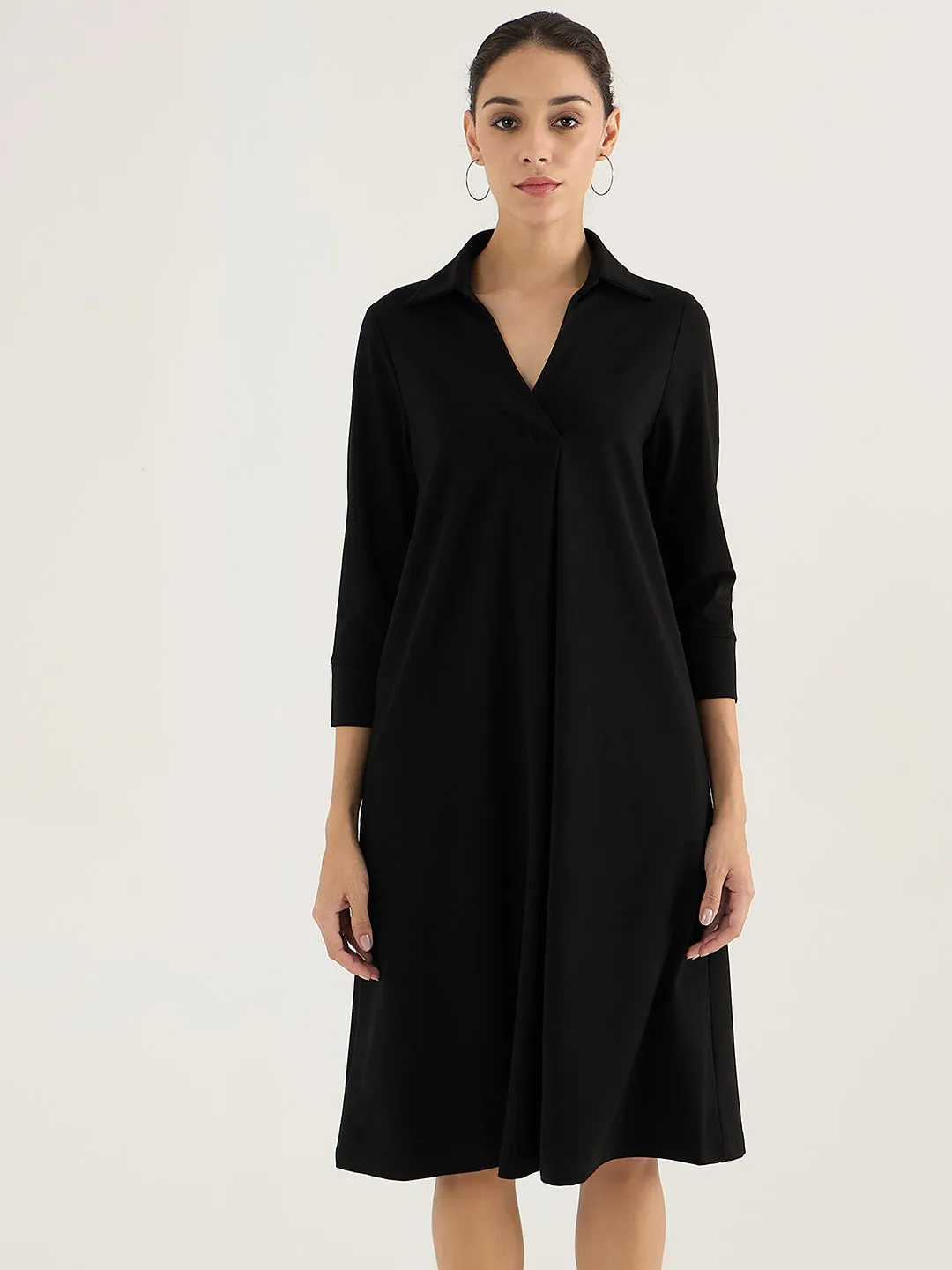 Black A-Line Travel Dress