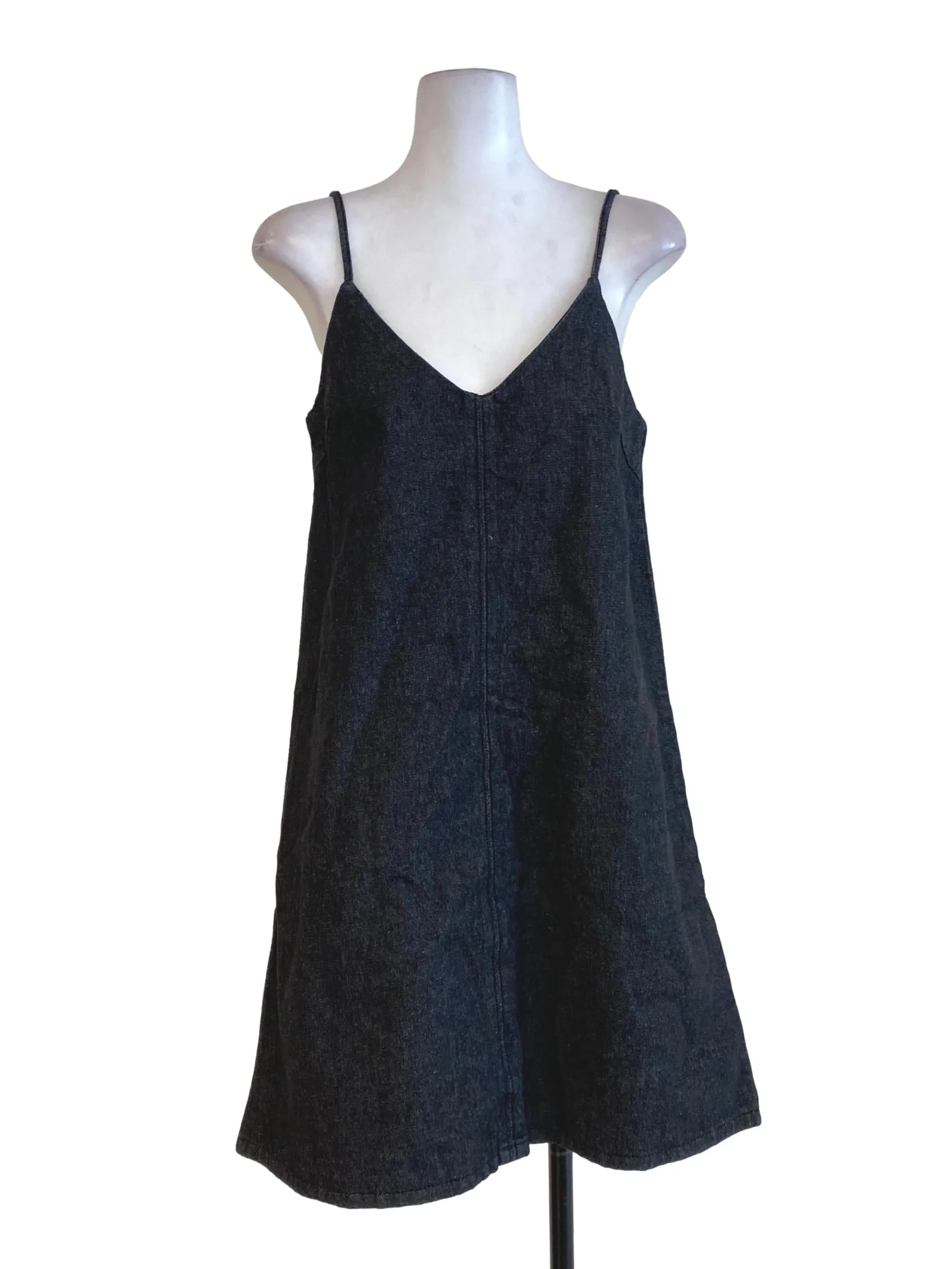Black Denim Mini Dress