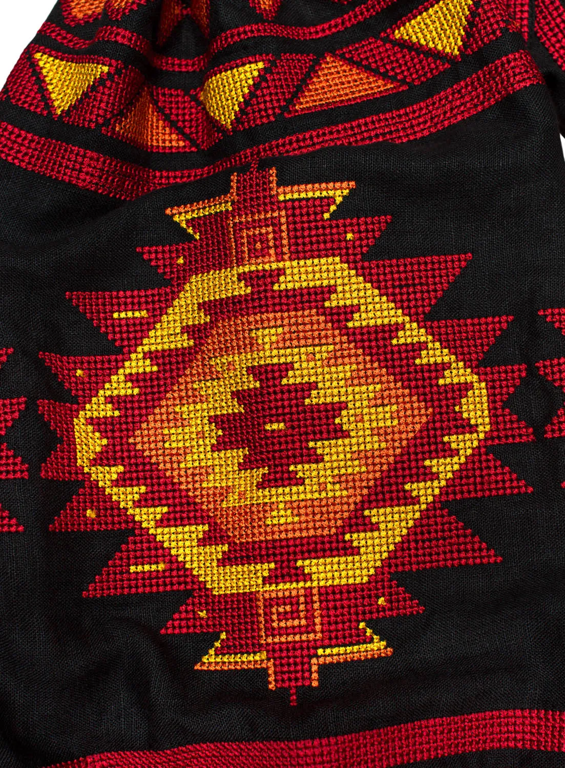 Black Kaftan in Bohemian style
