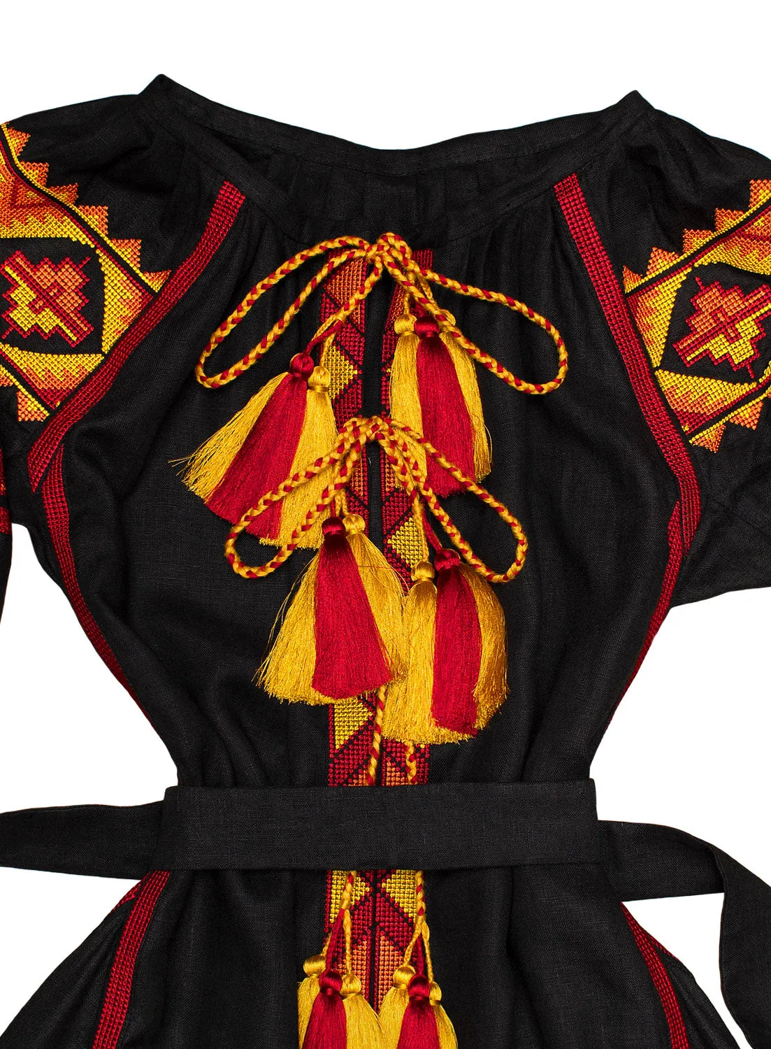 Black Kaftan in Bohemian style