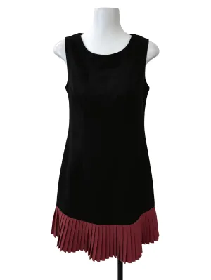 Black Pleated Edge Dress