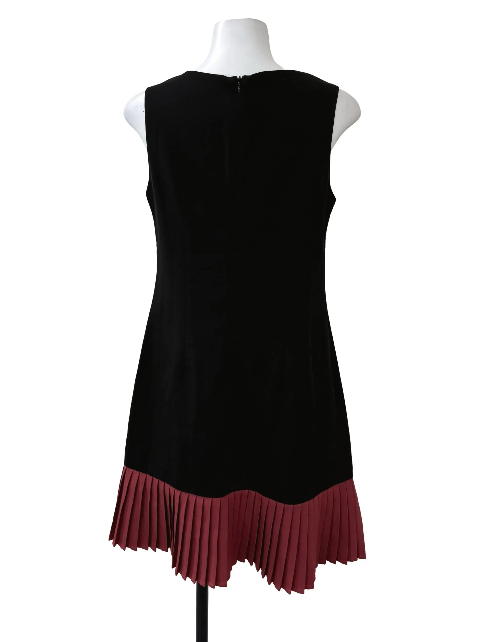 Black Pleated Edge Dress