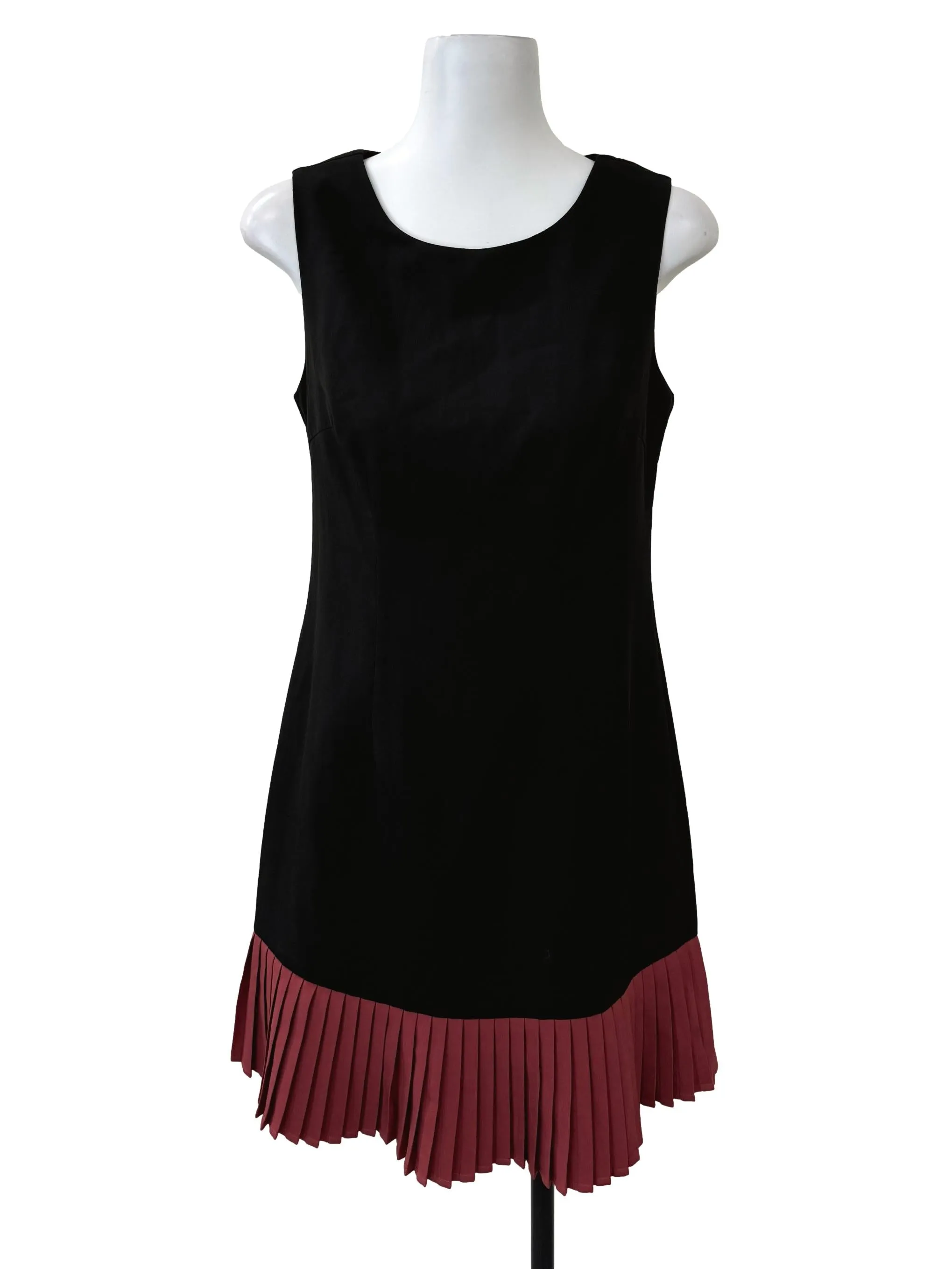 Black Pleated Edge Dress