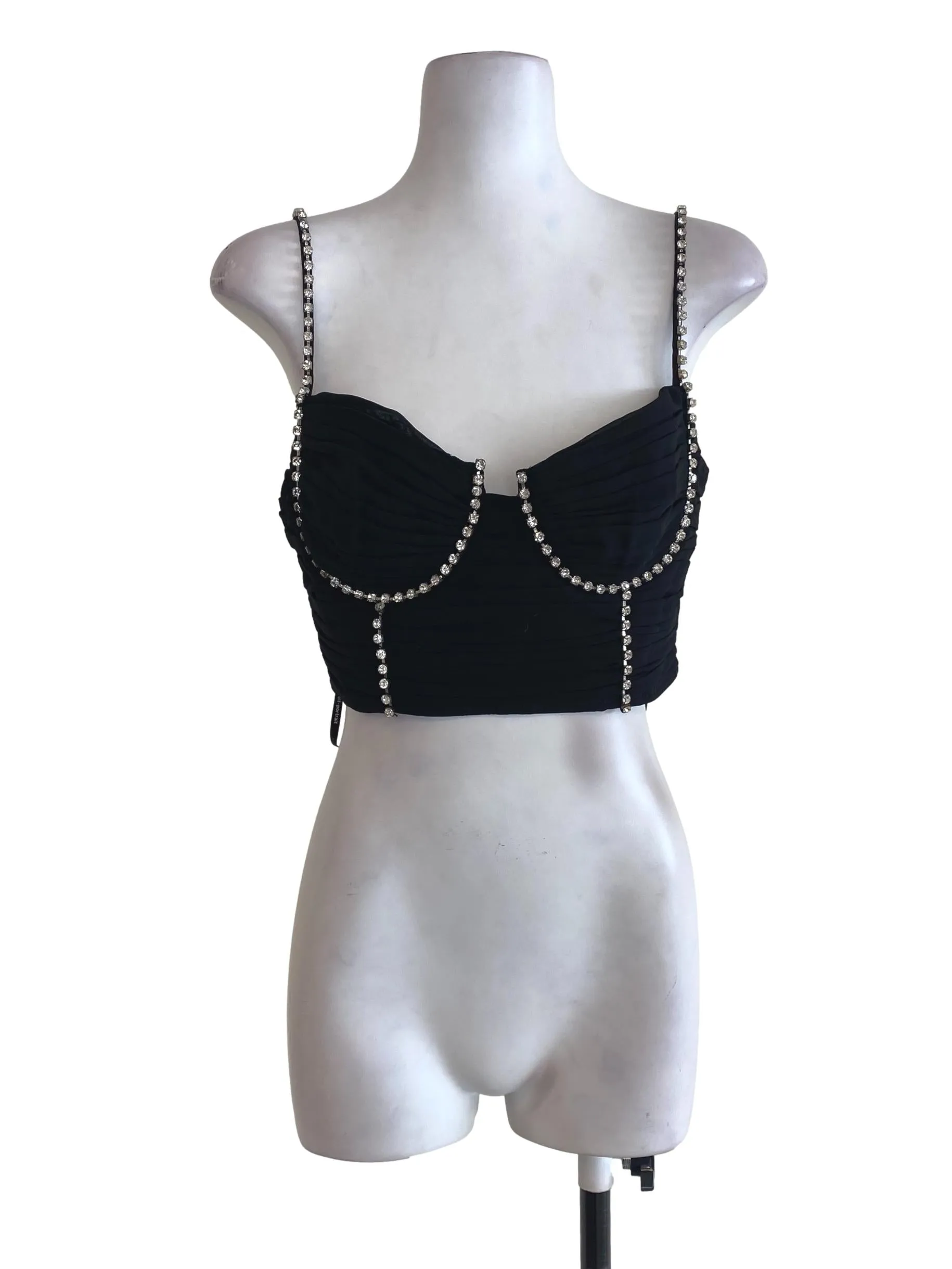Black Pleated Top