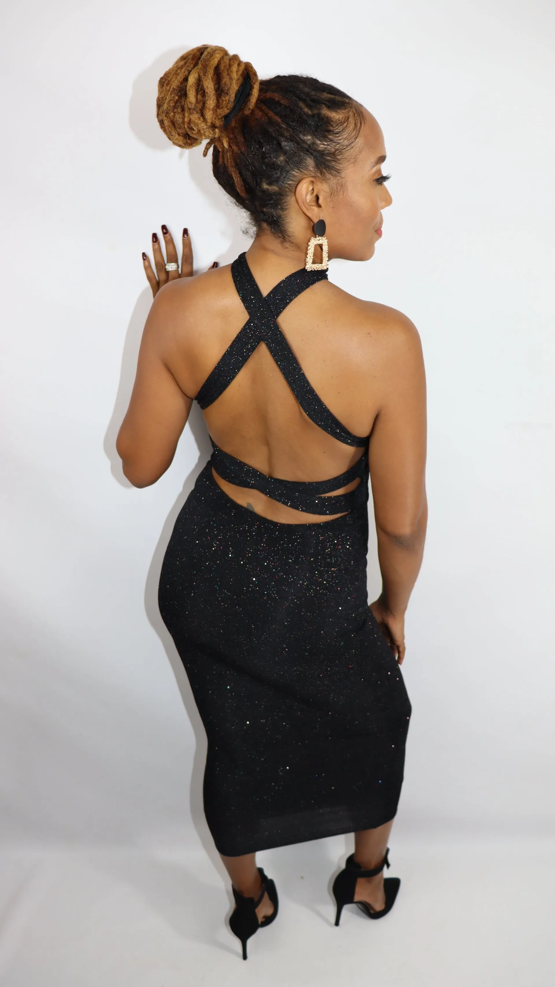 Black Tie Affair Collar Dress
