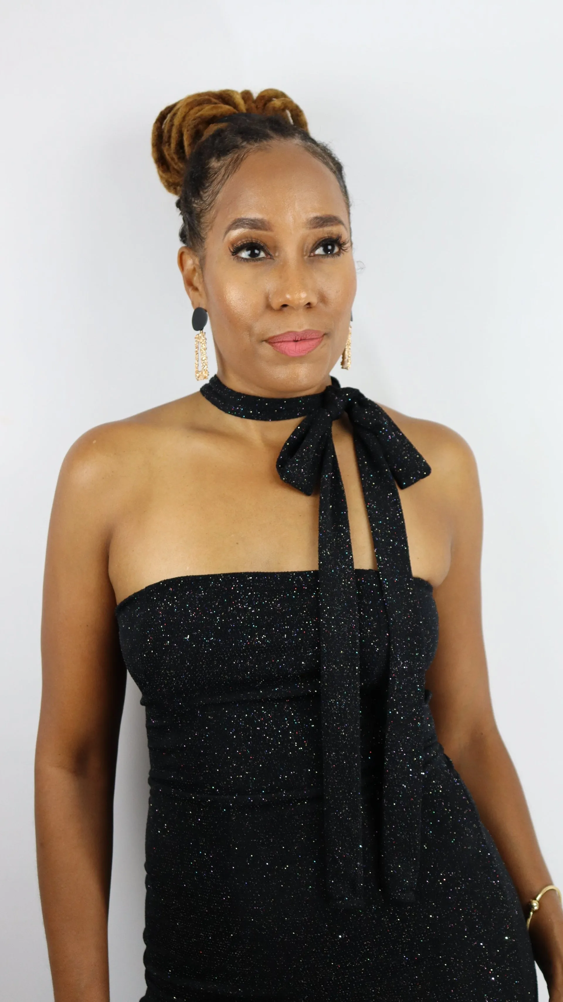 Black Tie Affair Collar Dress