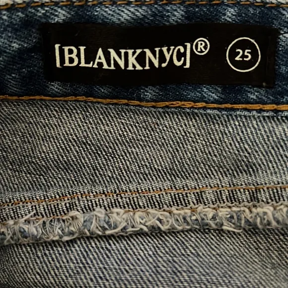 BLANKNYC Distressed Denim Mini Skirt