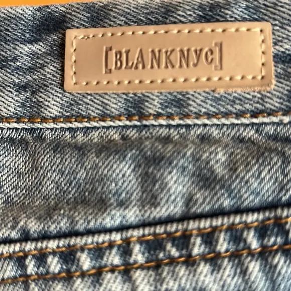 BLANKNYC Distressed Denim Mini Skirt