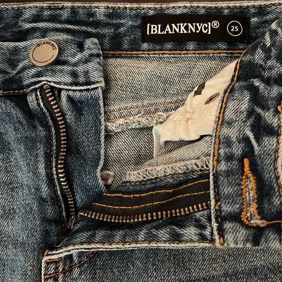 BLANKNYC Distressed Denim Mini Skirt