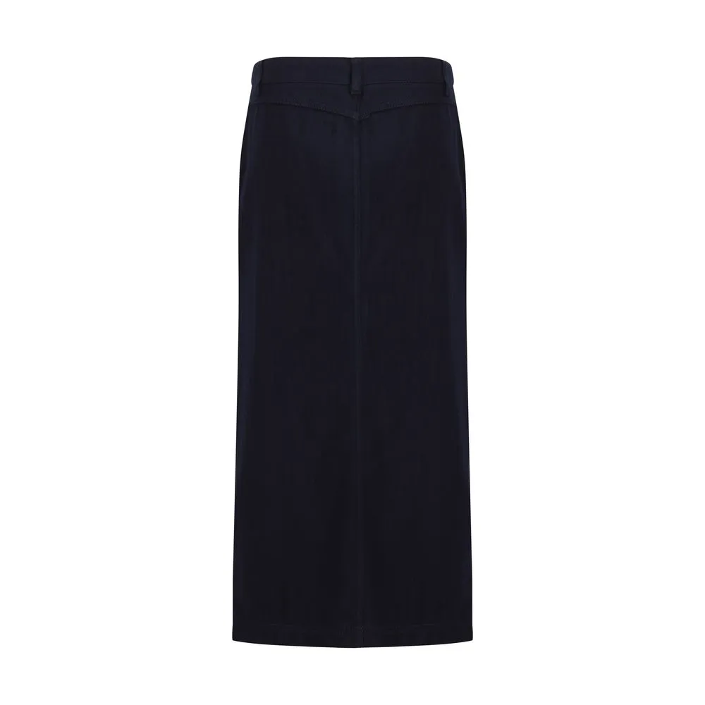 Blue Cotton Skirt