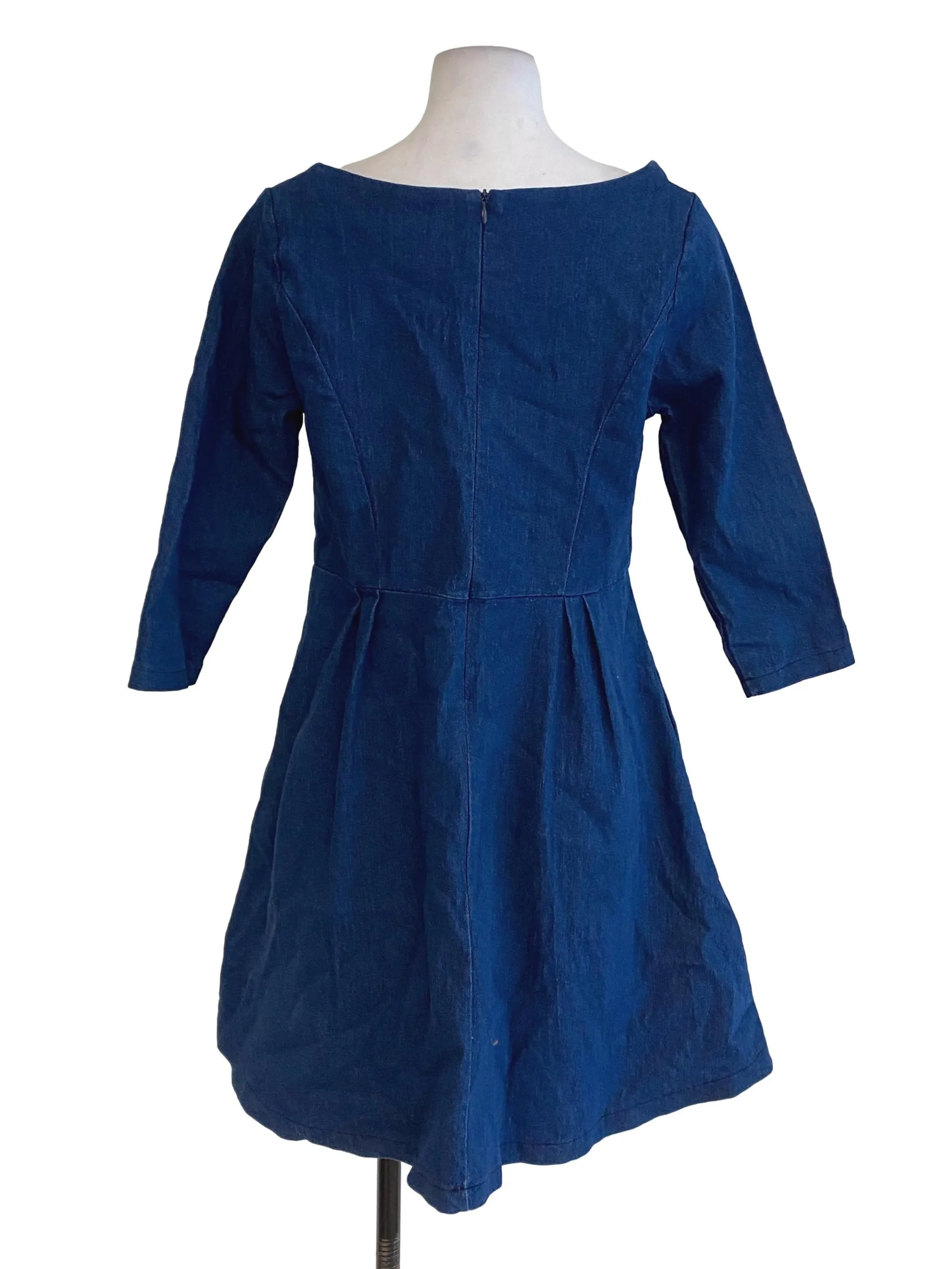 Blue Denim Empire Dress