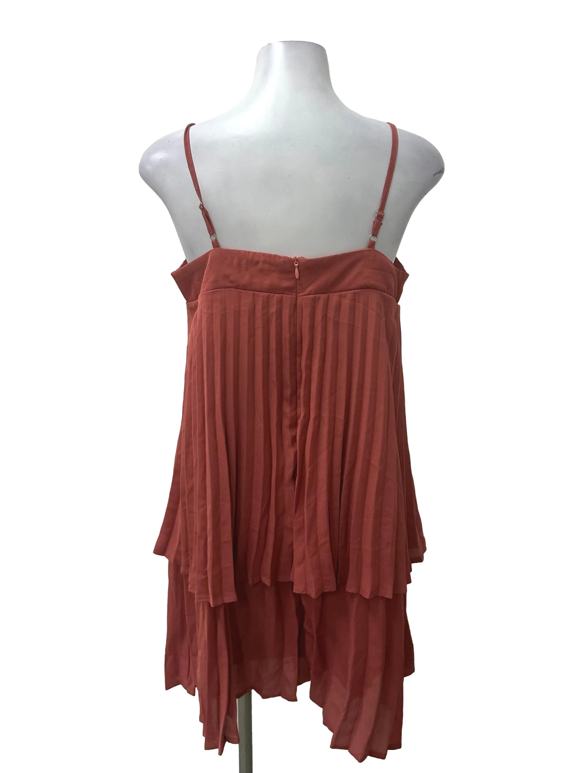 Blush Pleated Dress