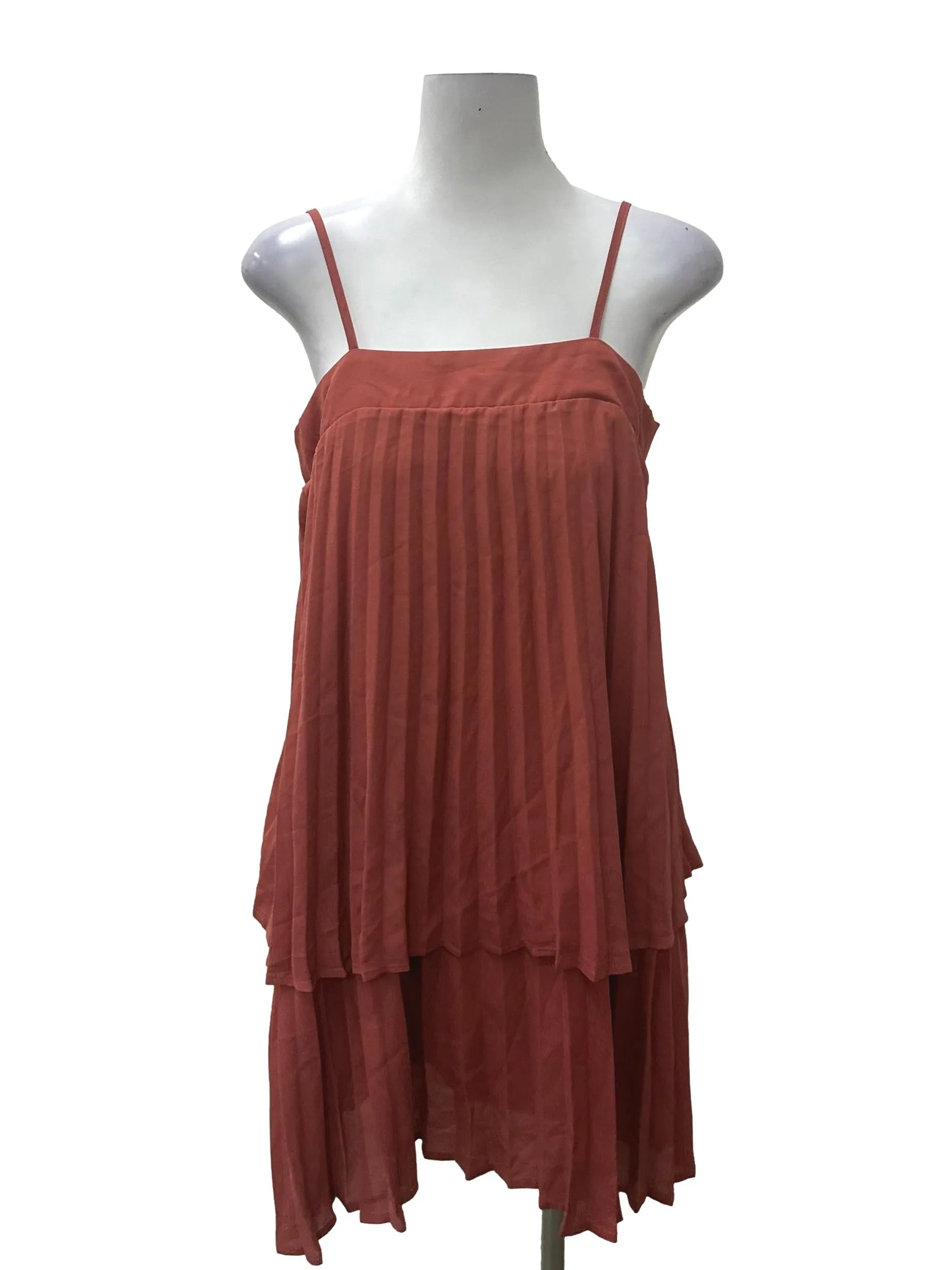 Blush Pleated Dress