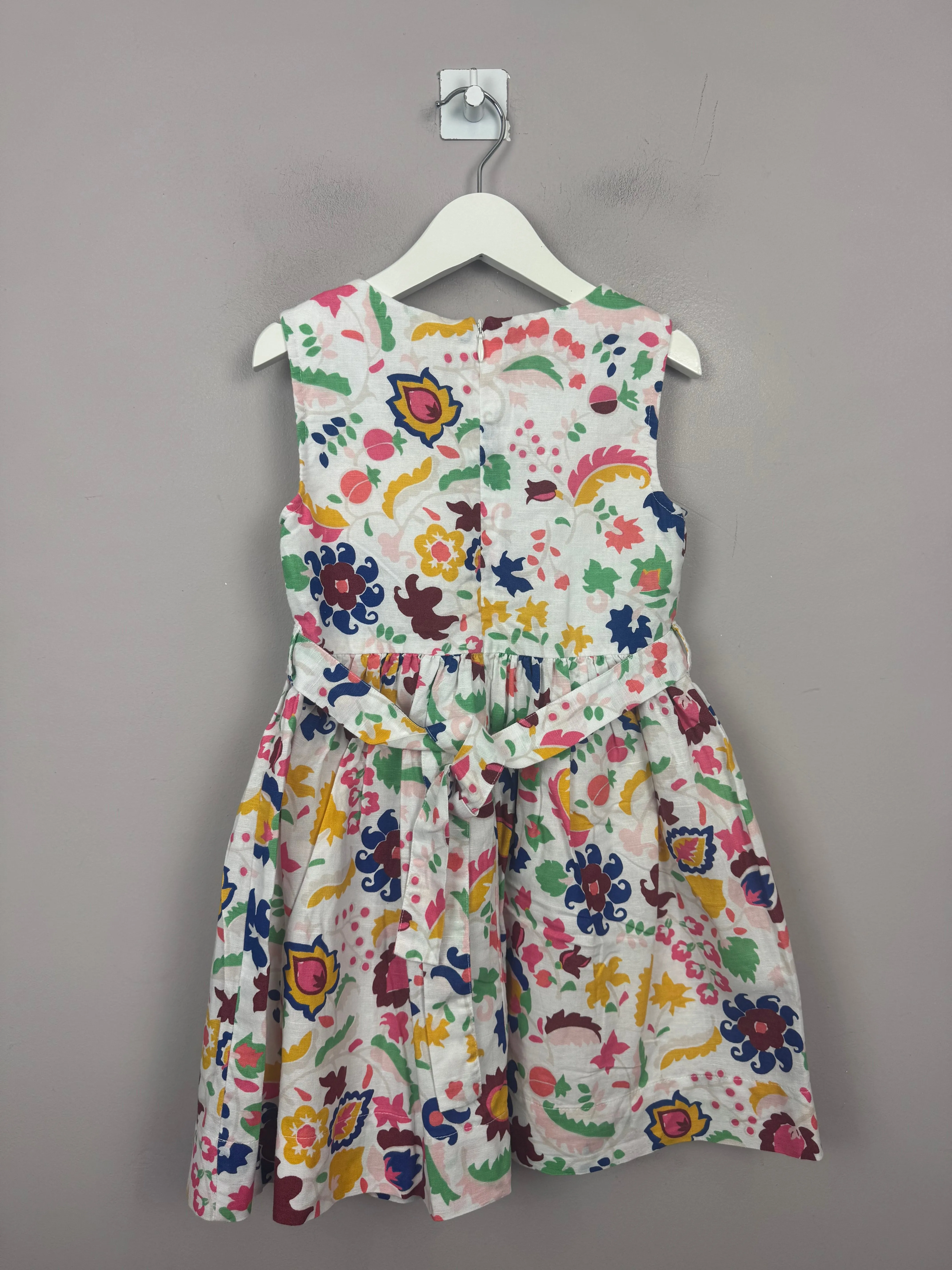 Boden Bright Block Print Dress 4-5y (gold label)