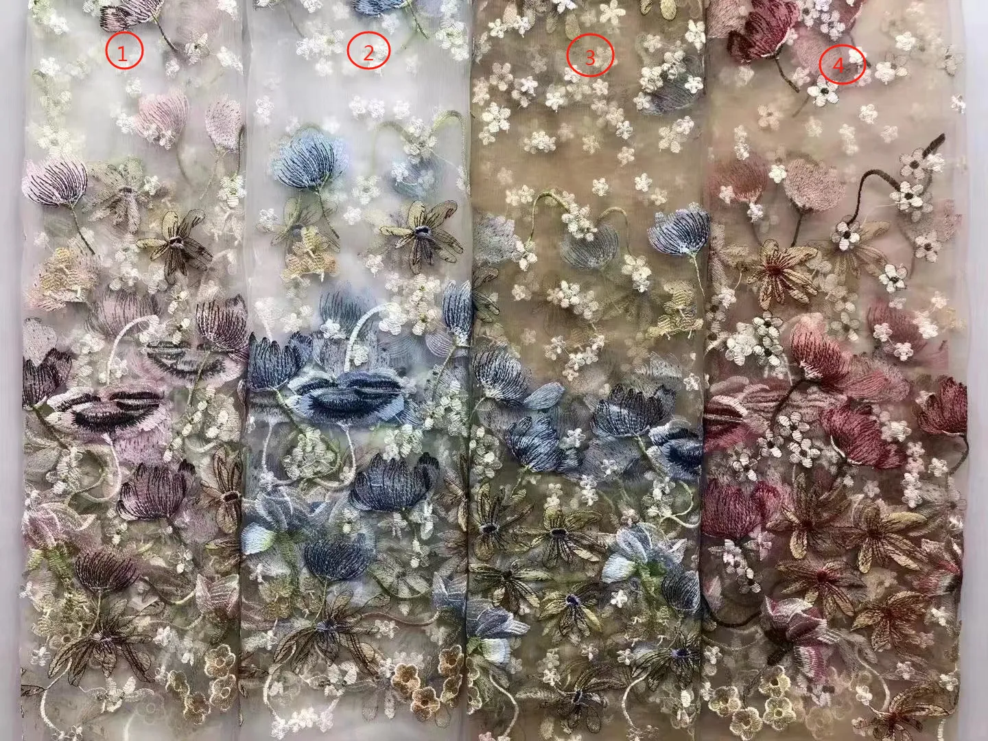 Boho Embroidery Lace Dress for Photo Shoot Woman Maxi Dress Photography Props YW240003