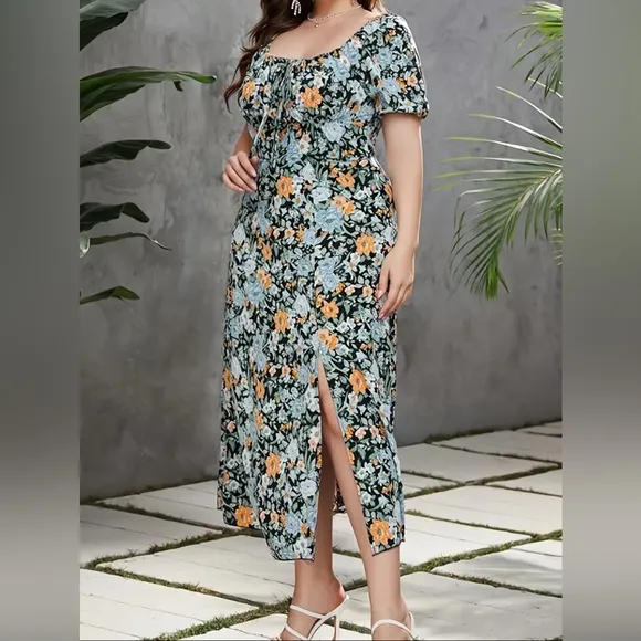 Boho - Floral Maxi Dress