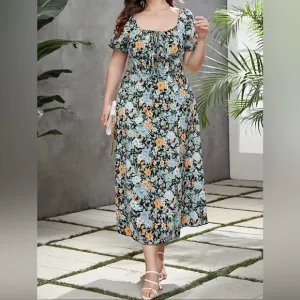 Boho - Floral Maxi Dress