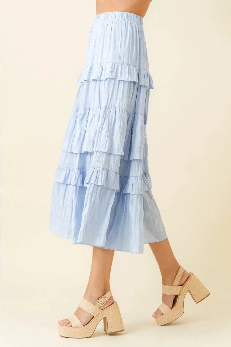 Boho Tiered Maxi Skirt