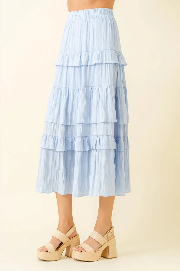 Boho Tiered Maxi Skirt
