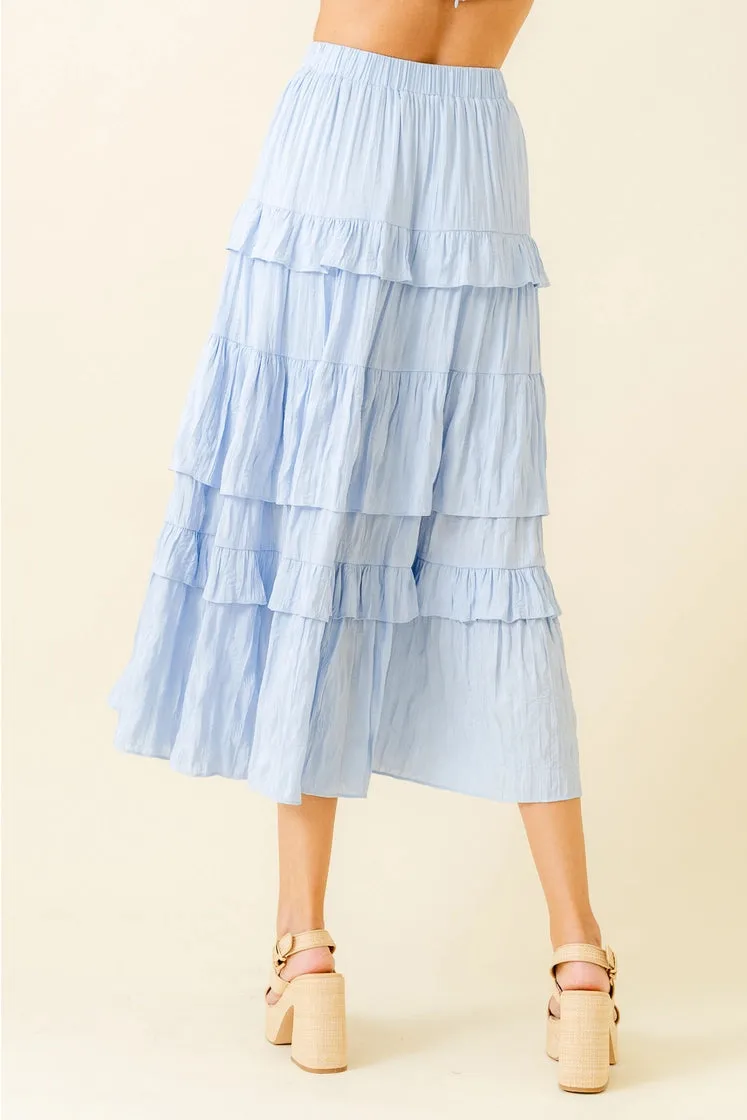Boho Tiered Maxi Skirt