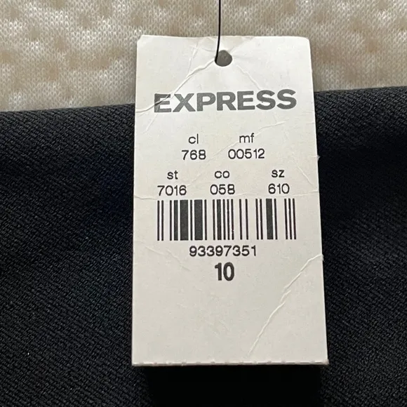Brand New EXPRESS Black Pencil Skirt with Pockets, Size 10