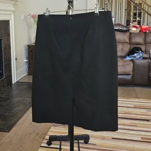 Brooks Brothers ,Loro  Piana &amp; G stretch wool Crepe Career skirt, black us 8