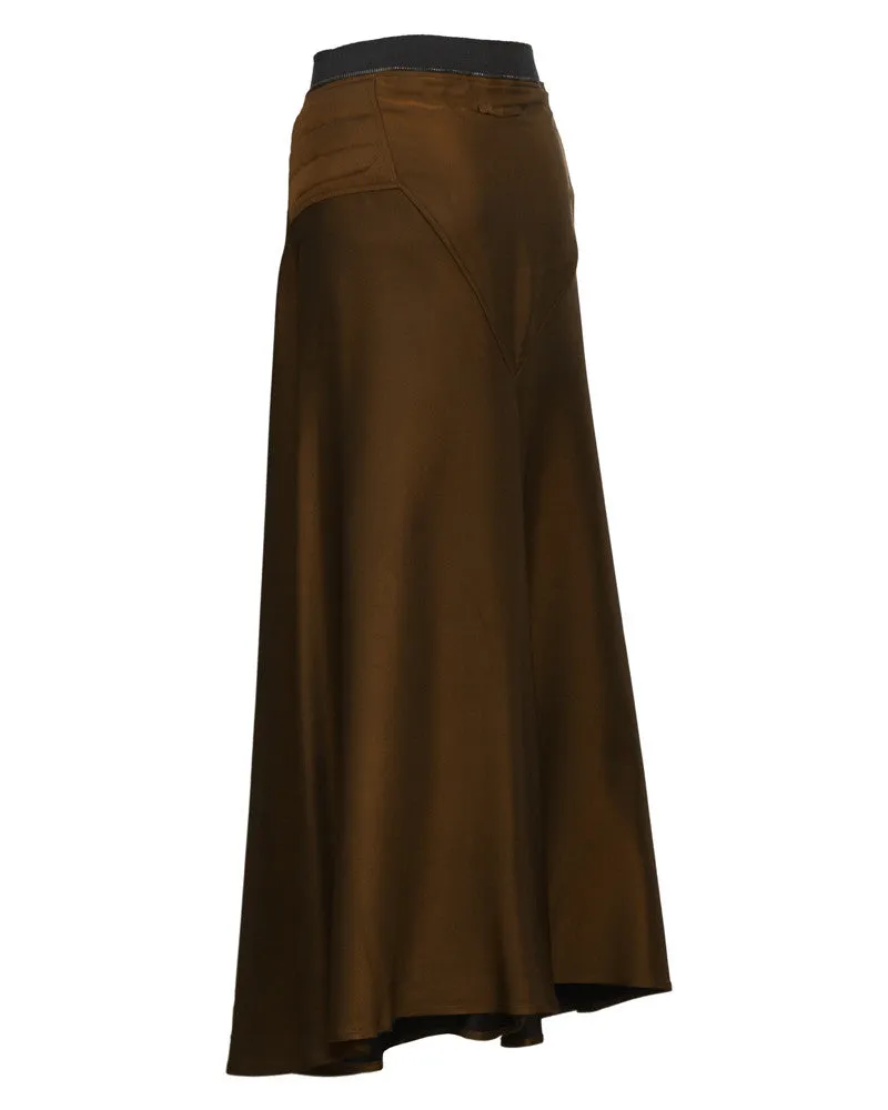 Brown Maxi Skirt