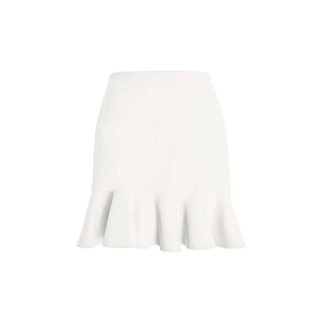Camille Flared Skirt - White