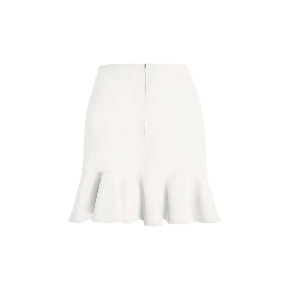 Camille Flared Skirt - White