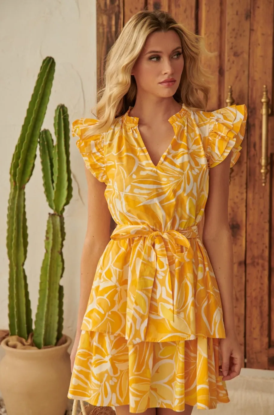 Canary Floral Dress