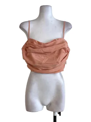 Cantaloupe Pleated Top
