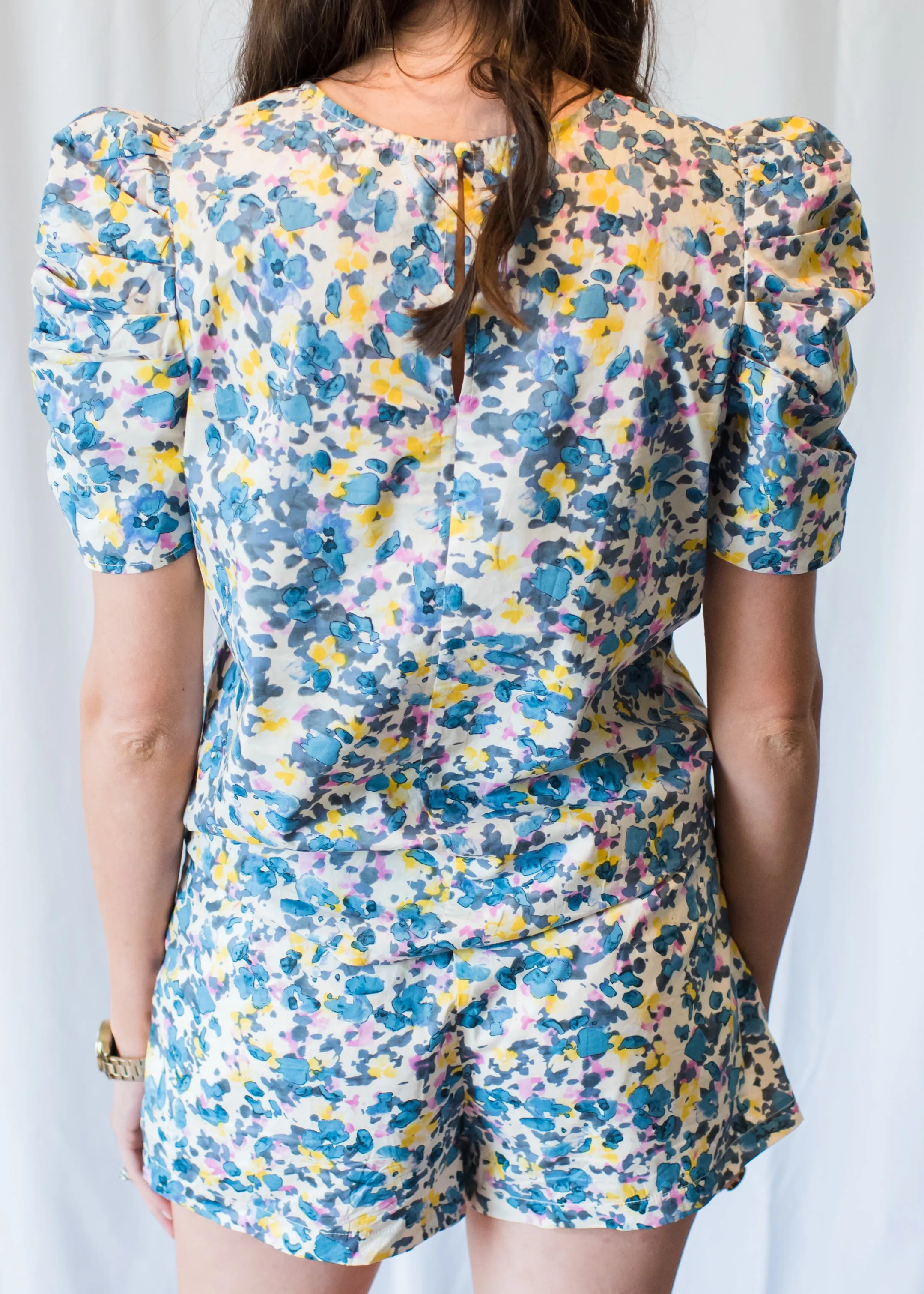 Cape Cod Blue Floral Shorts
