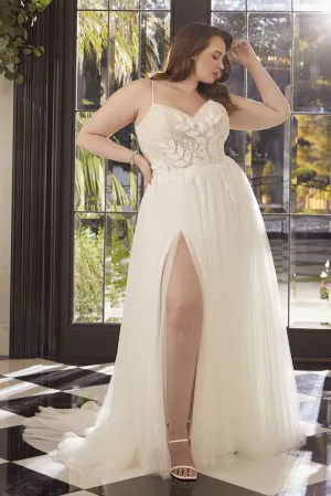Casablanca Size 16C 2563 Rhiannon Ivory/Nude/Ivory Gown