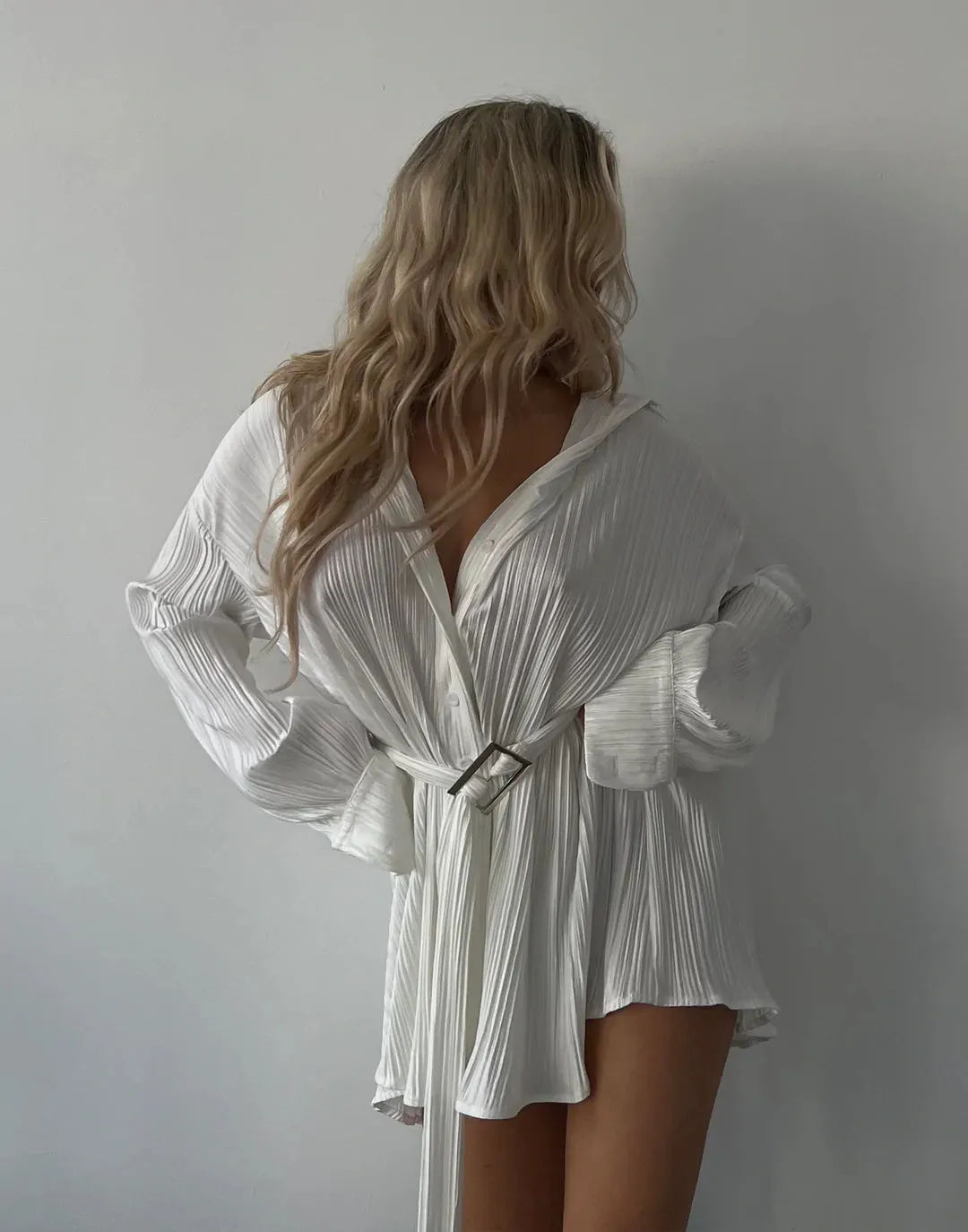 Charcoal Clothing - Heart Of Gold Mini Dress in White
