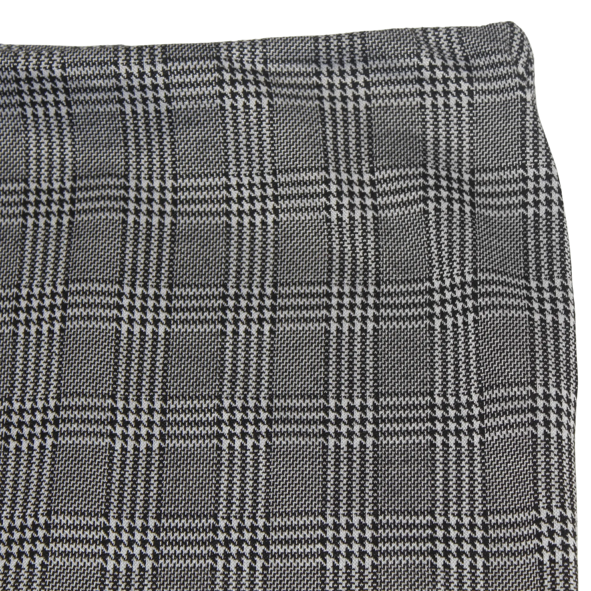 Check Stretch Pencil Skirt