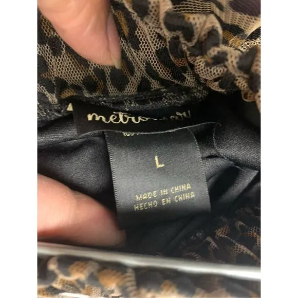 Cheetah Patterned Pleated Skirt