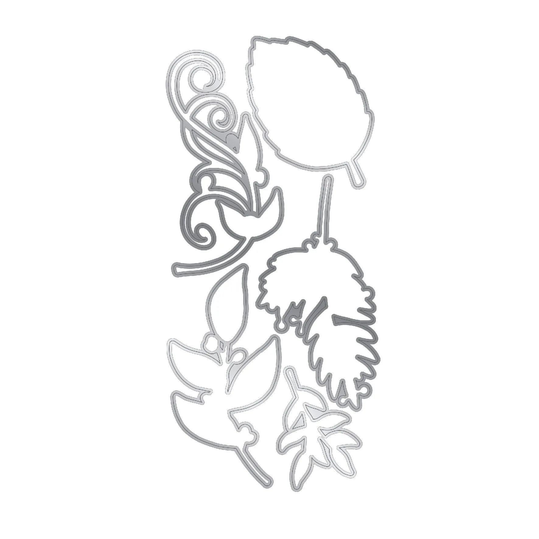 Chloes Creative Cards Die & Stamp Set -  Summer Foliage
