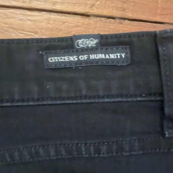 Citizens of Humanity Black Havana Pencil Skirt Denim Short Mini Skirt COH