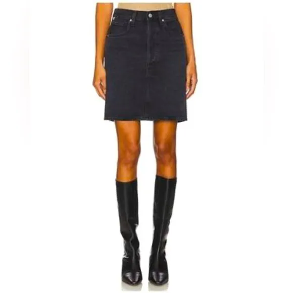 Citizens of Humanity Black Havana Pencil Skirt Denim Short Mini Skirt COH