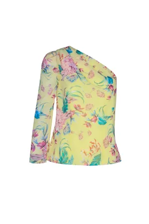 Citrus Fluer Top- Lemon Floral