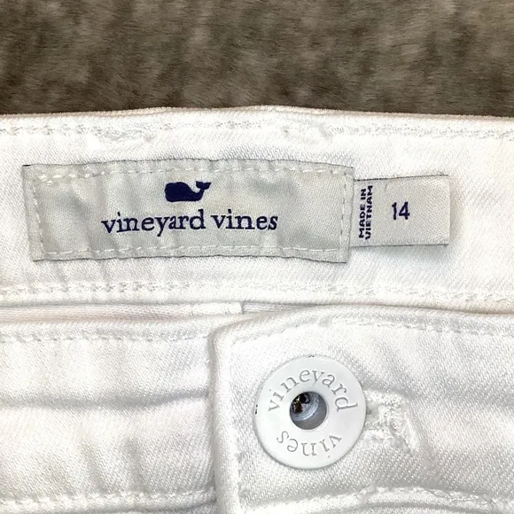 COPY - VINEYARD VINES  White Denim Skirt
