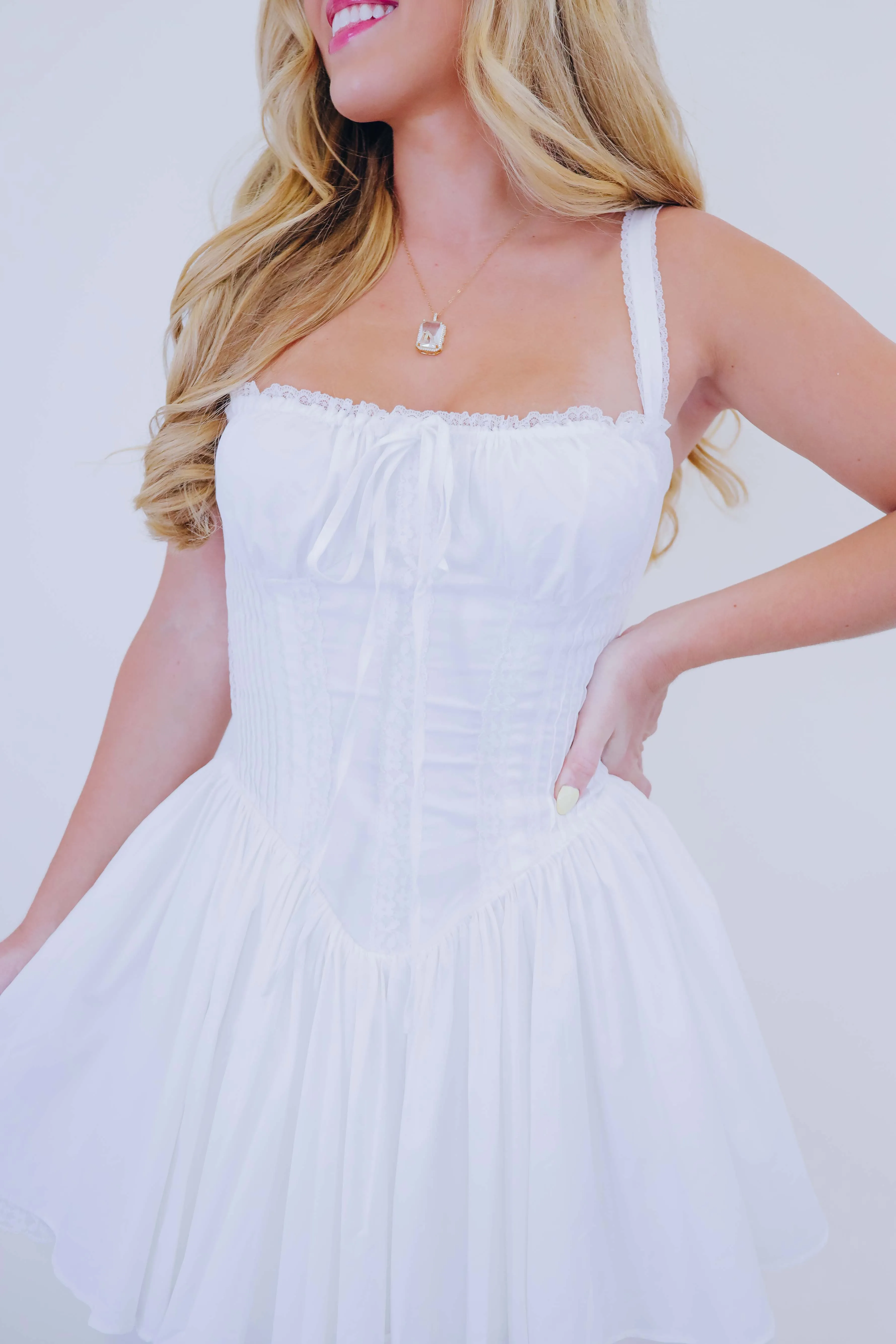 Cora Lace Corset Mini Dress