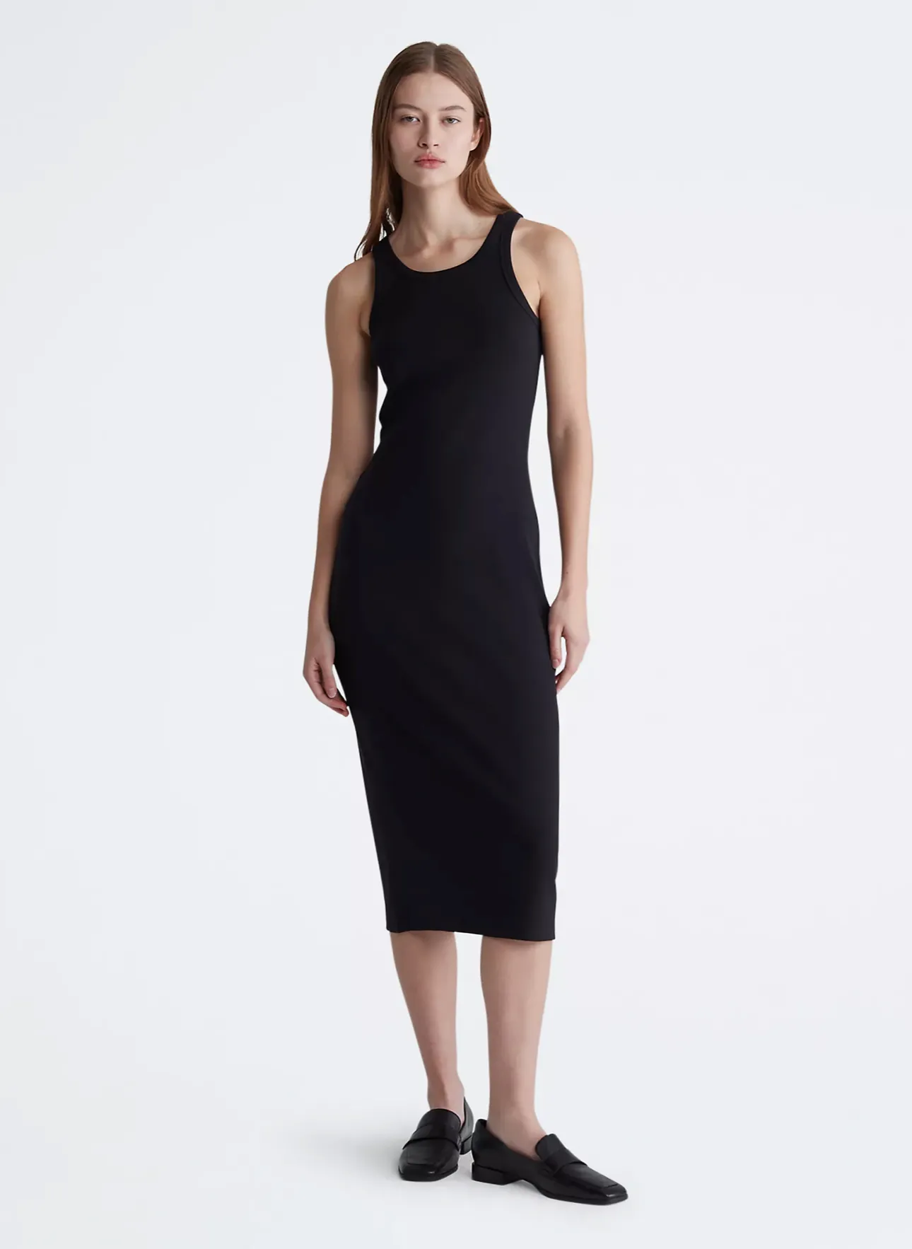 Cotton Contour Ribbed Tank Dress